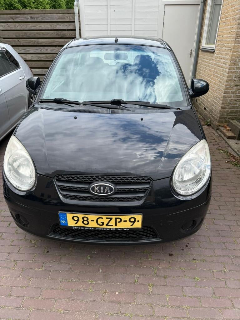 Kia Picanto 1.0 Benzine 2008| Airco|Elek Ramen | APK 03-2027, Auto's, Kia, Voorwielaandrijving, 4 cilinders, 400 kg, Zwart