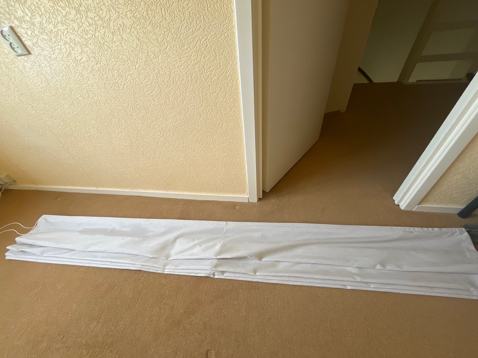 Hema Texas Ecru vouwgordijn - 237x133 cm, Ophalen, Gebruikt, 100 tot 150 cm, 200 cm of meer