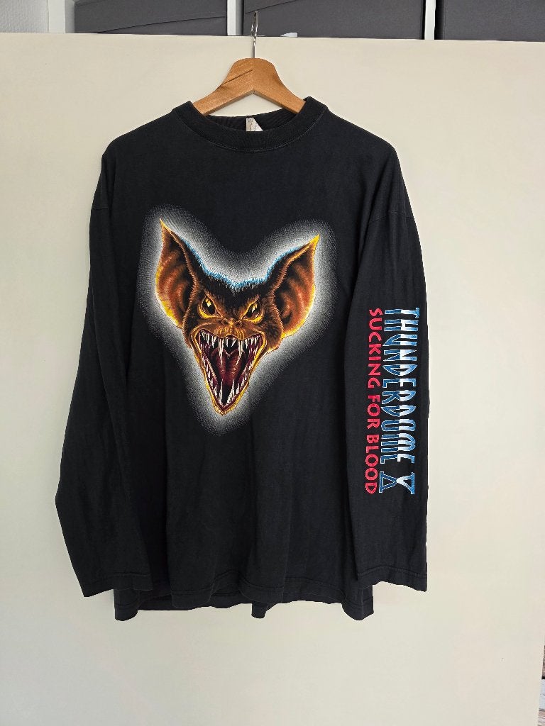 Thunderdome X 10 Longsleeve XL "Sucking for blood", Thunderdome, Zwart, Maat 56/58 (XL), Ophalen of Verzenden