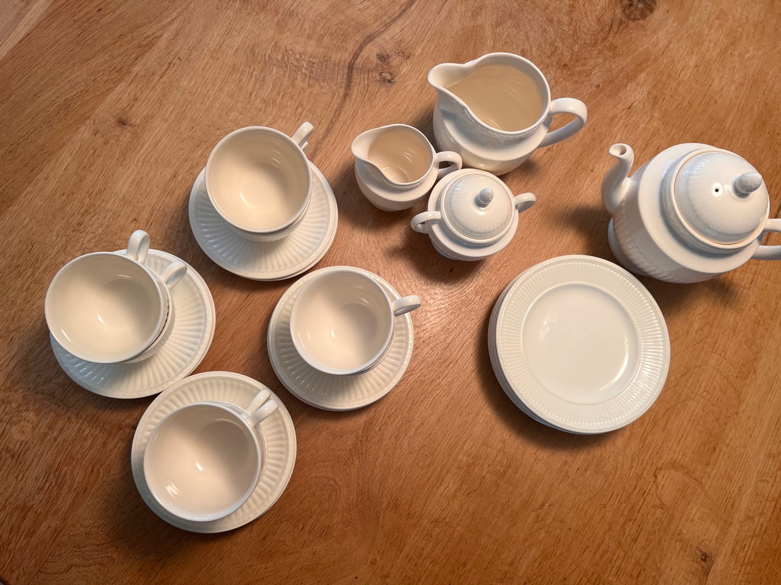 Wedgwood Queen's Ware Edme servies - 6 kop en schotels, Huis en Inrichting, Klassiek, Ophalen of Verzenden, Zo goed als nieuw