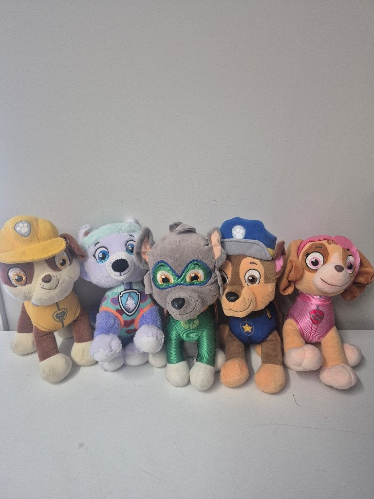 Mooie set paw patrol knuffels, Paw Patrol, Ophalen of Verzenden, Gebruikt, Overige typen