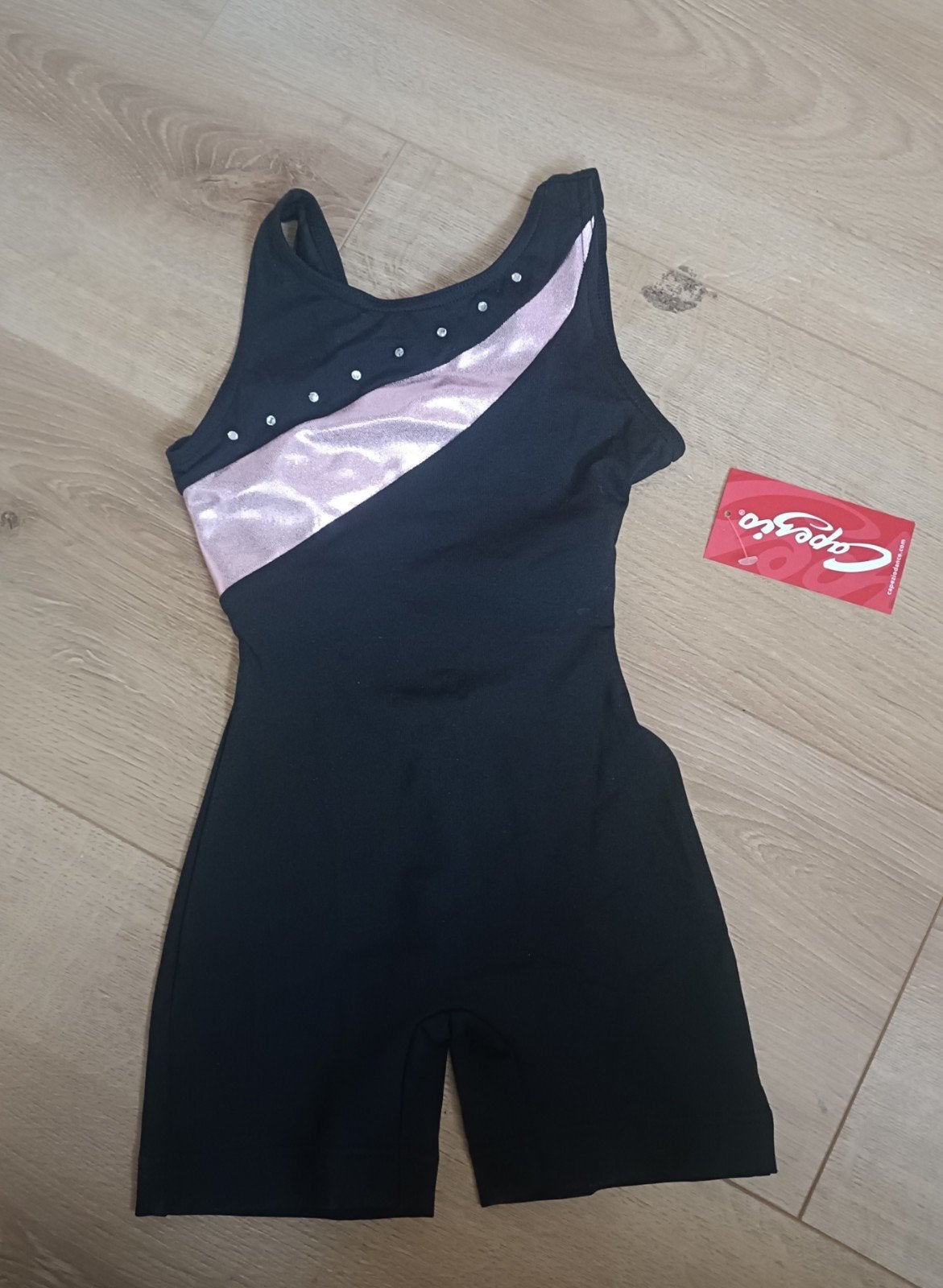 Capezio 4084c Turnpakje met Pijpjes Meisje Maat Small Kids, Zwart, Nieuw, Ophalen of Verzenden, Kleiner dan kindermaat 122