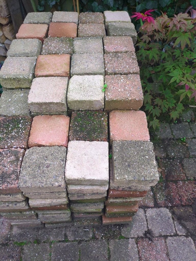 mooie schone stenen gratis, Ophalen of Verzenden, Gebruikt, Beton, Klinkers
