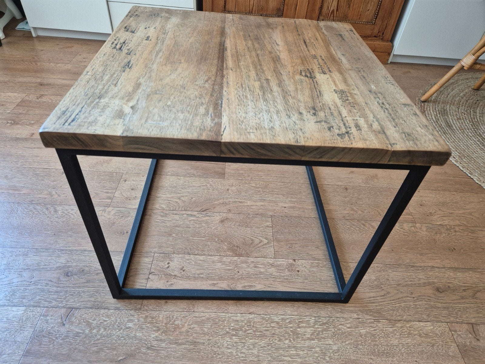 Mango bijzettafel c.q. salontafel, Ophalen, Vierkant, 50 tot 100 cm, 50 tot 100 cm
