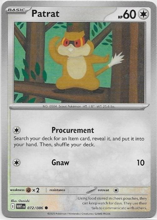 White Flare,  Patrat [common] 72/86, Verzenden, Nieuw, Losse kaart