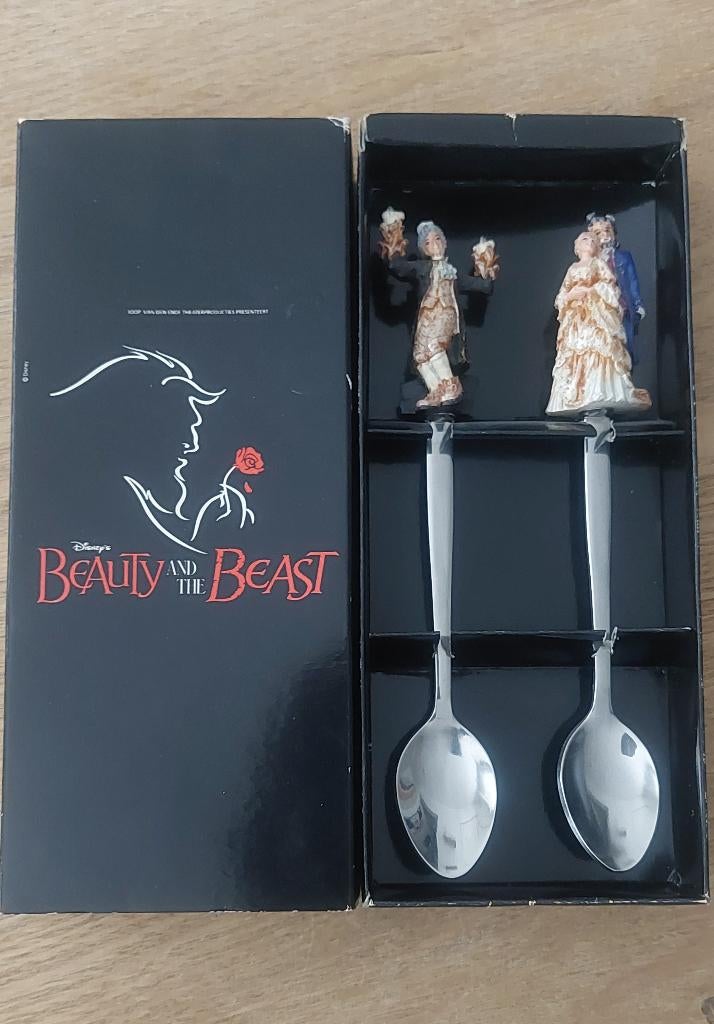 Theelepels musical Beauty and the Beast 2005, Ophalen of Verzenden, Zo goed als nieuw, Pop, Beeldje of Miniatuur
