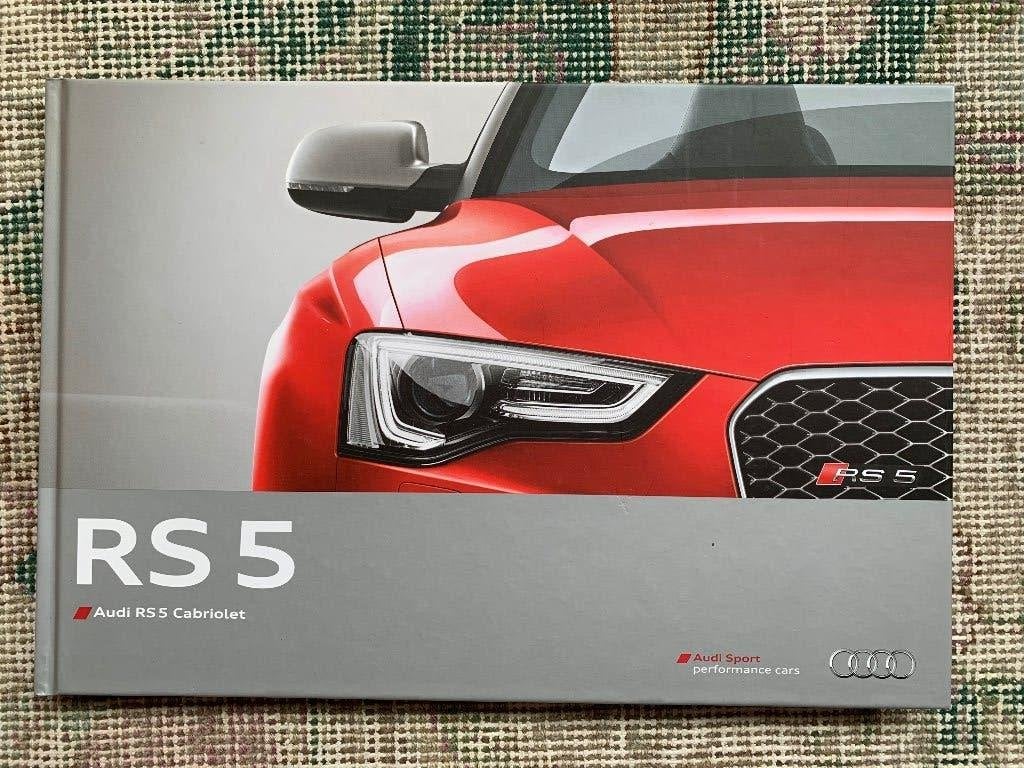 Hardcover brochure Audi RS5 cabrio 2012 nieuw, Nieuw, Ophalen of Verzenden, Audi, Audi