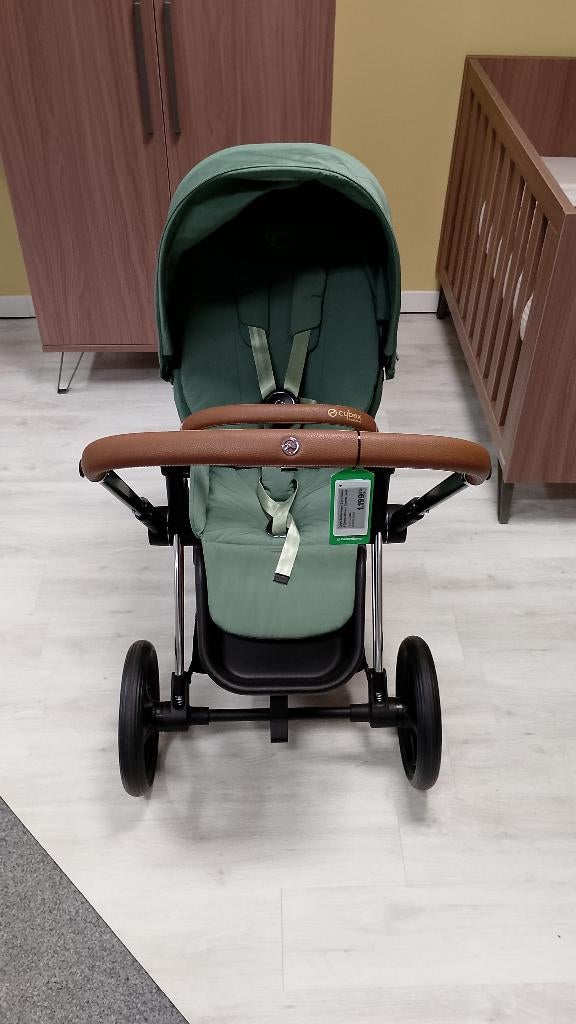 Cybex Priam 4 Chrome Brown / Leaf Green, Ophalen, Zo goed als nieuw