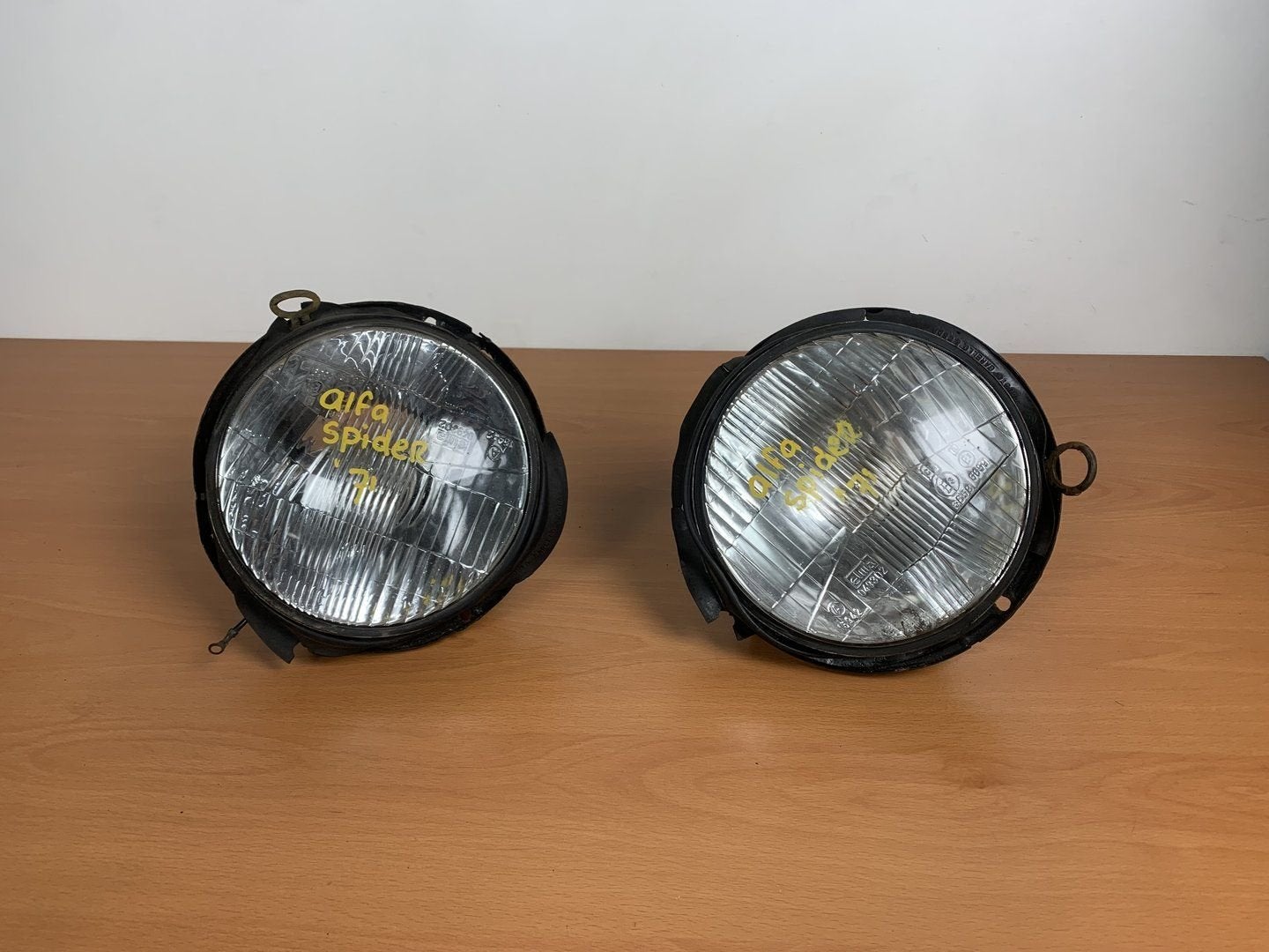 koplamp links + rechts alfa romeo spider 115 1971 tot 1995, Gebruikt, -, -, Ophalen of Verzenden