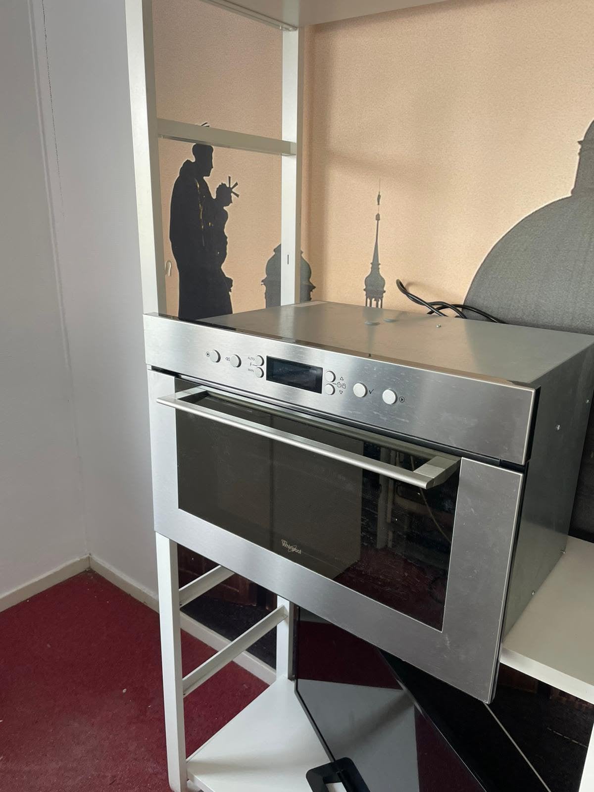 Inbouw Whirlpool Microgolf Oven Garantie & Bezorgen !, Witgoed en Apparatuur, Ovens, Ophalen, Minder dan 45 cm, Whirlpool, Zo goed als nieuw