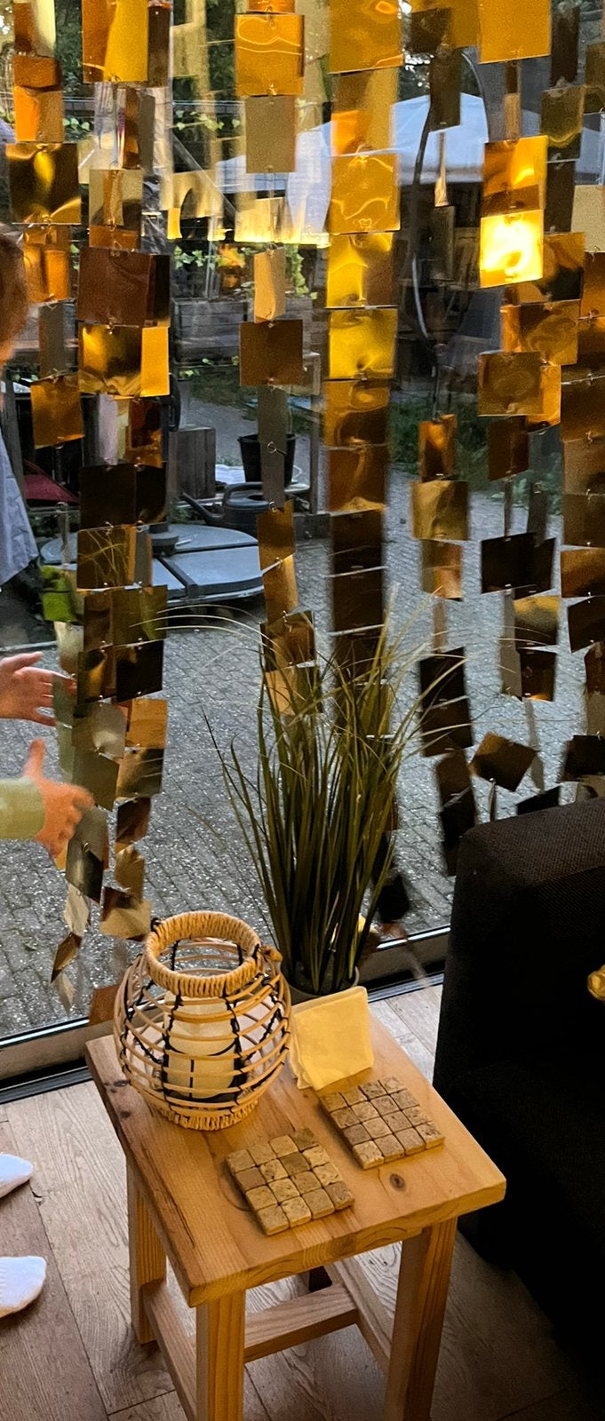Gratis ophalen gouden waterval feest gordijn, Ophalen, Versiering