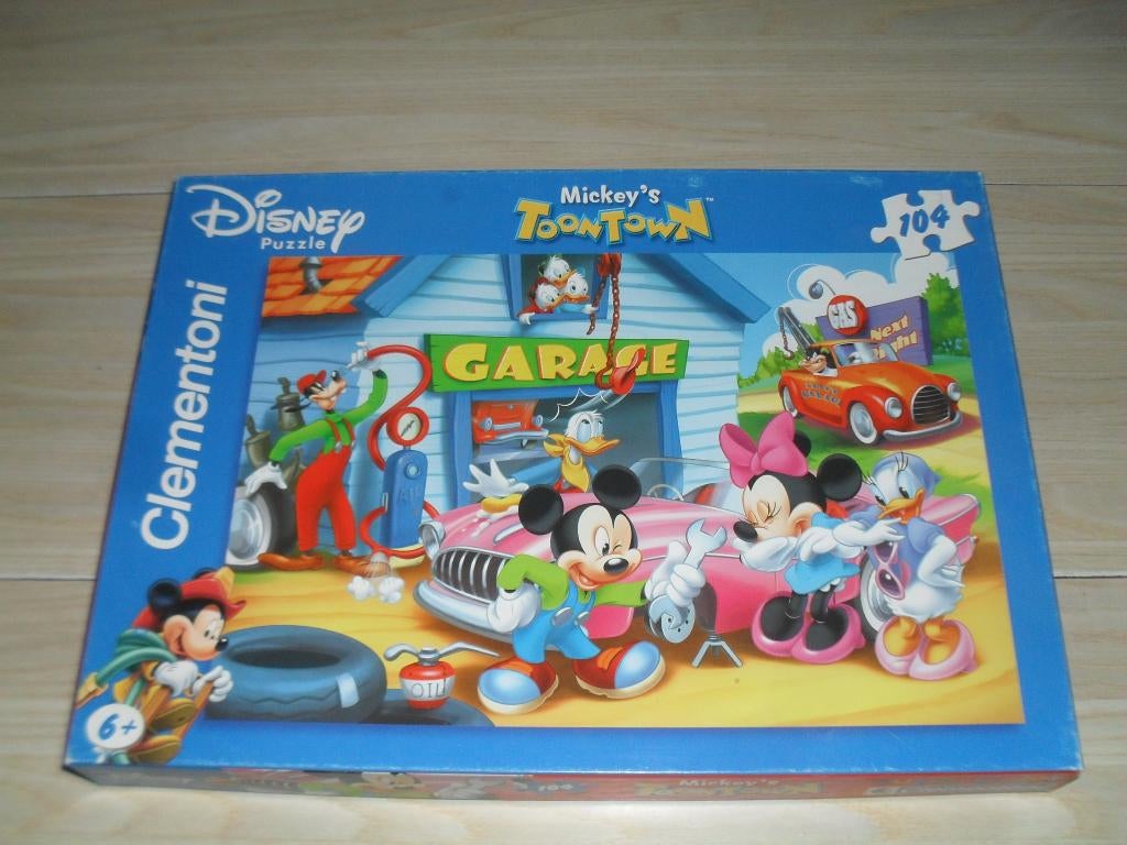Mickey's Toon Town puzzle 104 stukken, Ophalen, Minder dan 500 stukjes, Gebruikt, Legpuzzel