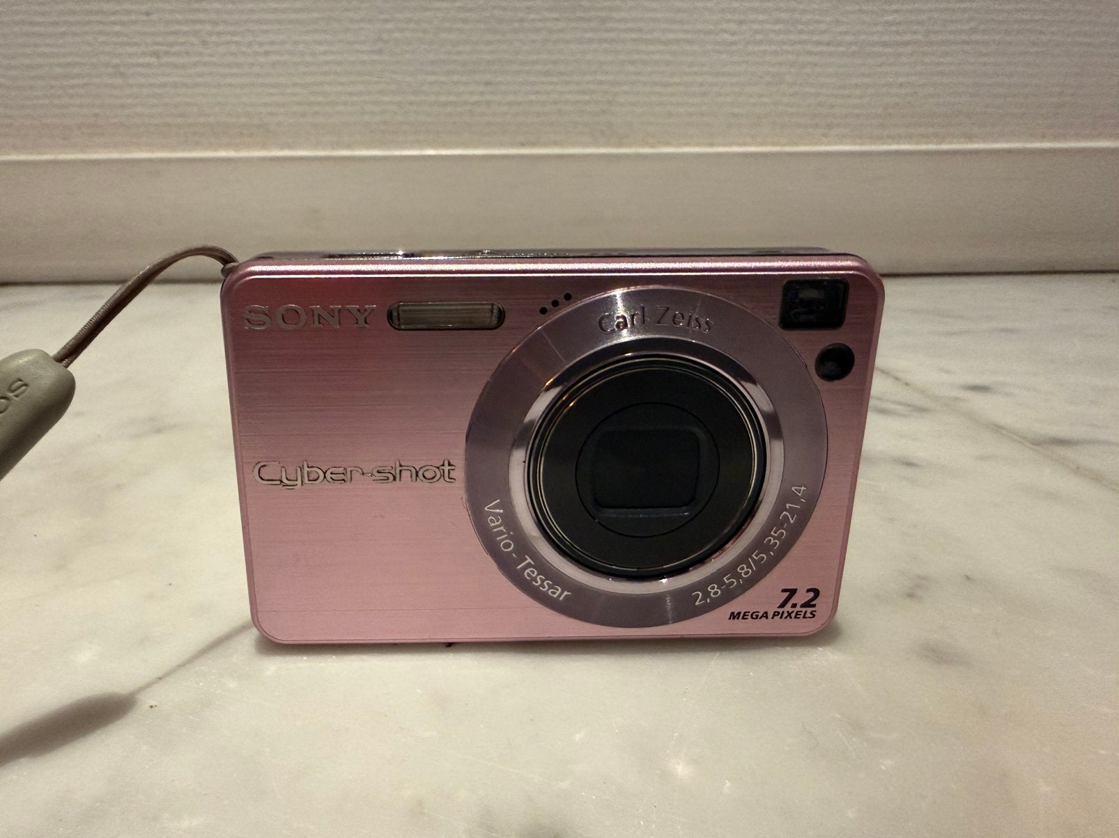 Roze Sony Cybershot DSC-W120., Gebruikt, Ophalen of Verzenden, Compactcamera, 4 t/m 7 keer