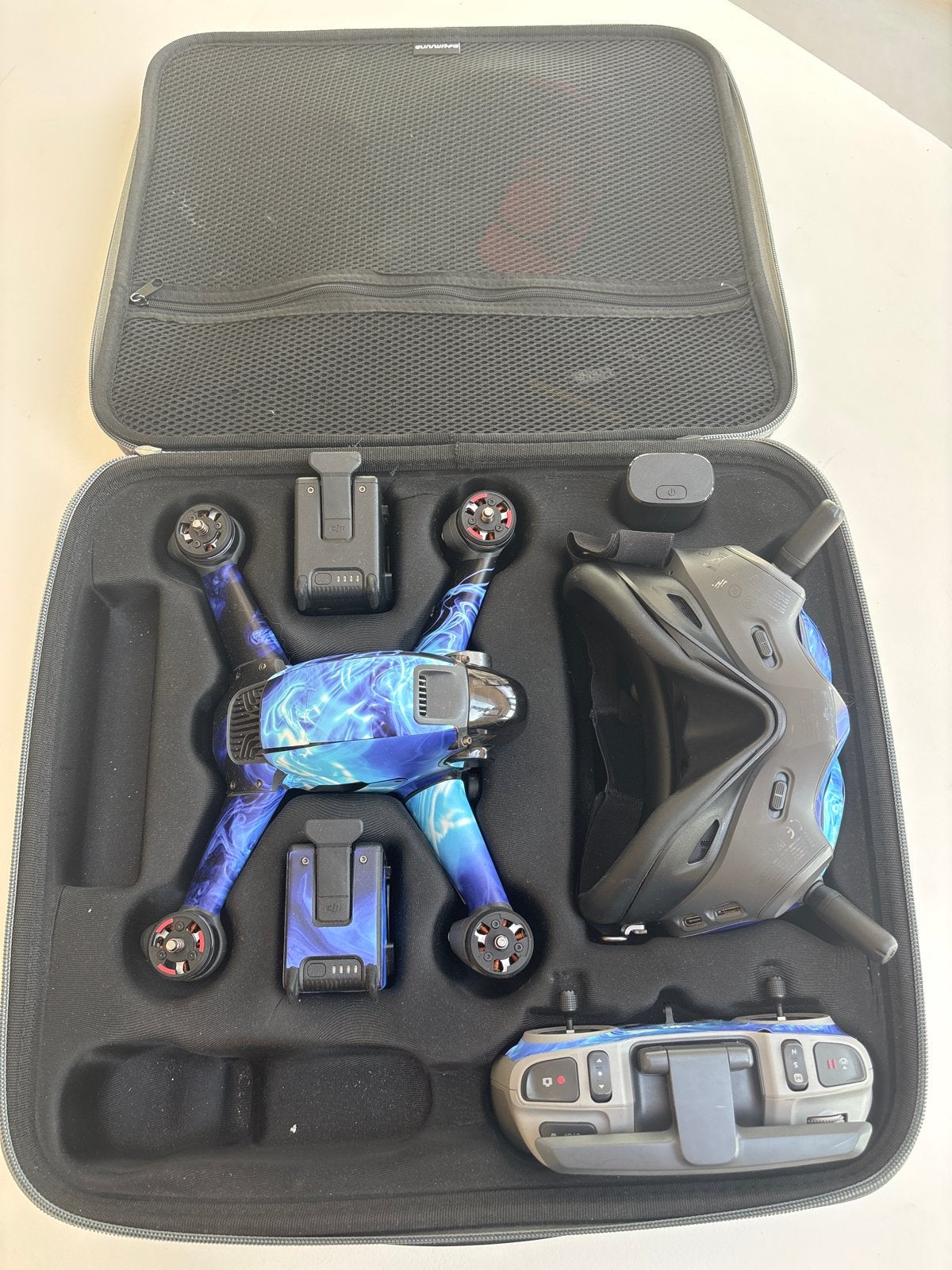 DJI FPV Drone Combo met 2 accu's en Goggles V2, Ophalen, Extra accu('s), 5 tot 10 kilometer, 15 tot 30 minuten