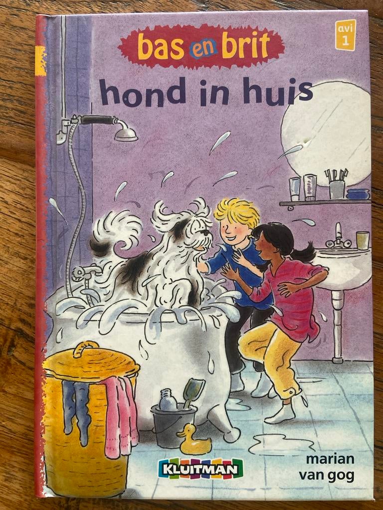 Bas en Brit: Hond in Huis - AVI 1 kinderboek, Ophalen of Verzenden, Gelezen, Fictie algemeen