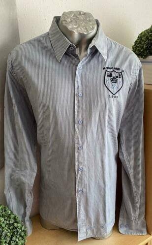 N.Z.A.overhemd maat XL, Ophalen of Verzenden, Zo goed als nieuw, Blauw, Halswijdte 43/44 (XL)