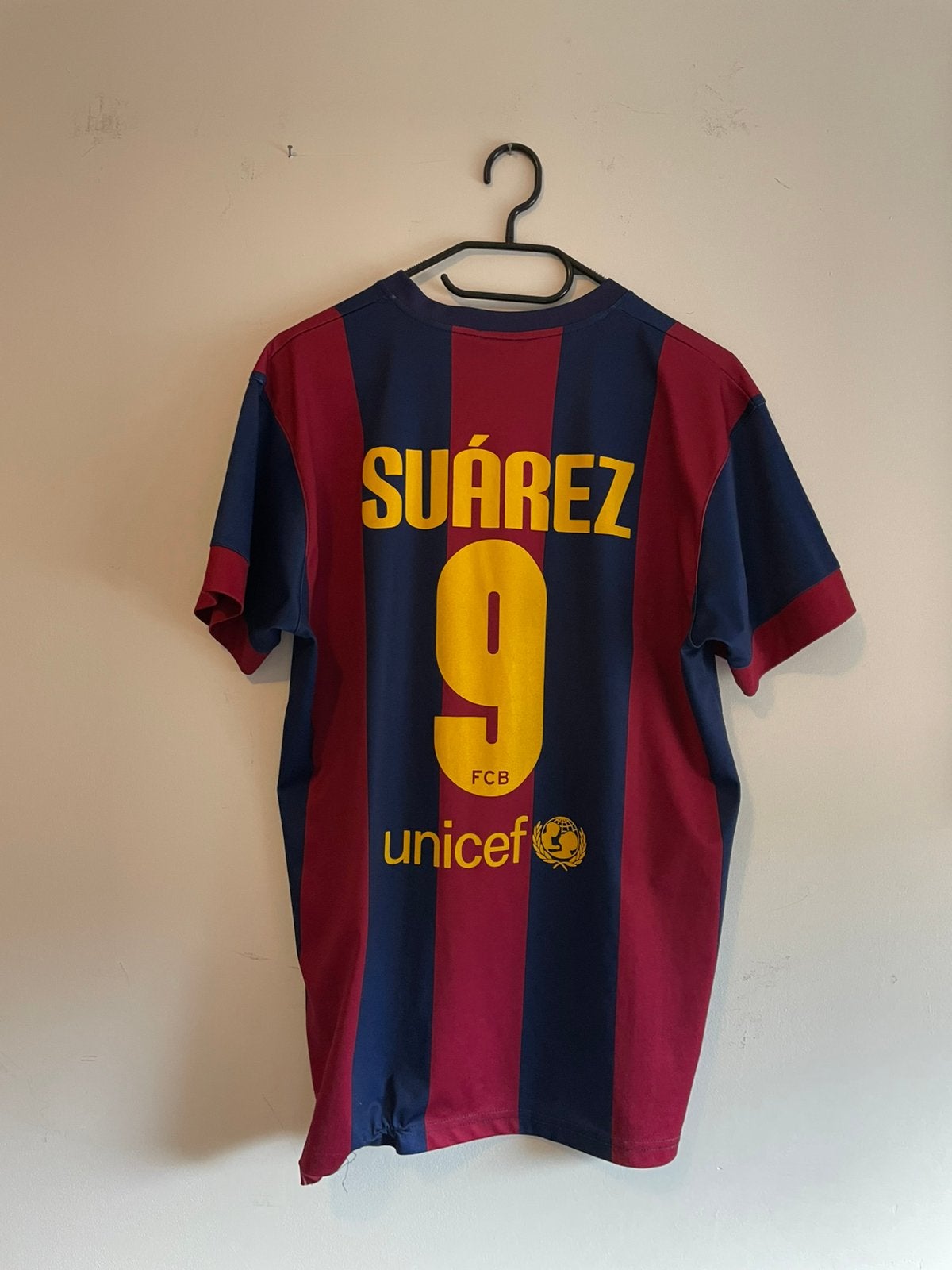 FC Barcelona Suarez shirt, Ophalen of Verzenden, Gebruikt, Buitenlandse clubs, Shirt