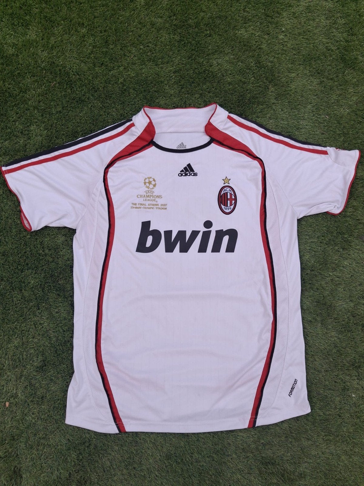 AC Milan Thuisshirt 2007 Kaka 22 - Champions League, Wit, Maat 56/58 (XL), Ophalen of Verzenden, Adidas