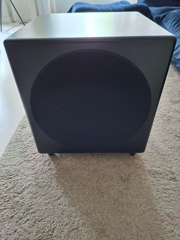 Final S220 Subwoofer - Krachtige Bass voor Thuisbioscoop, Gebruikt, Subwoofer, 120 watt of meer, Ophalen