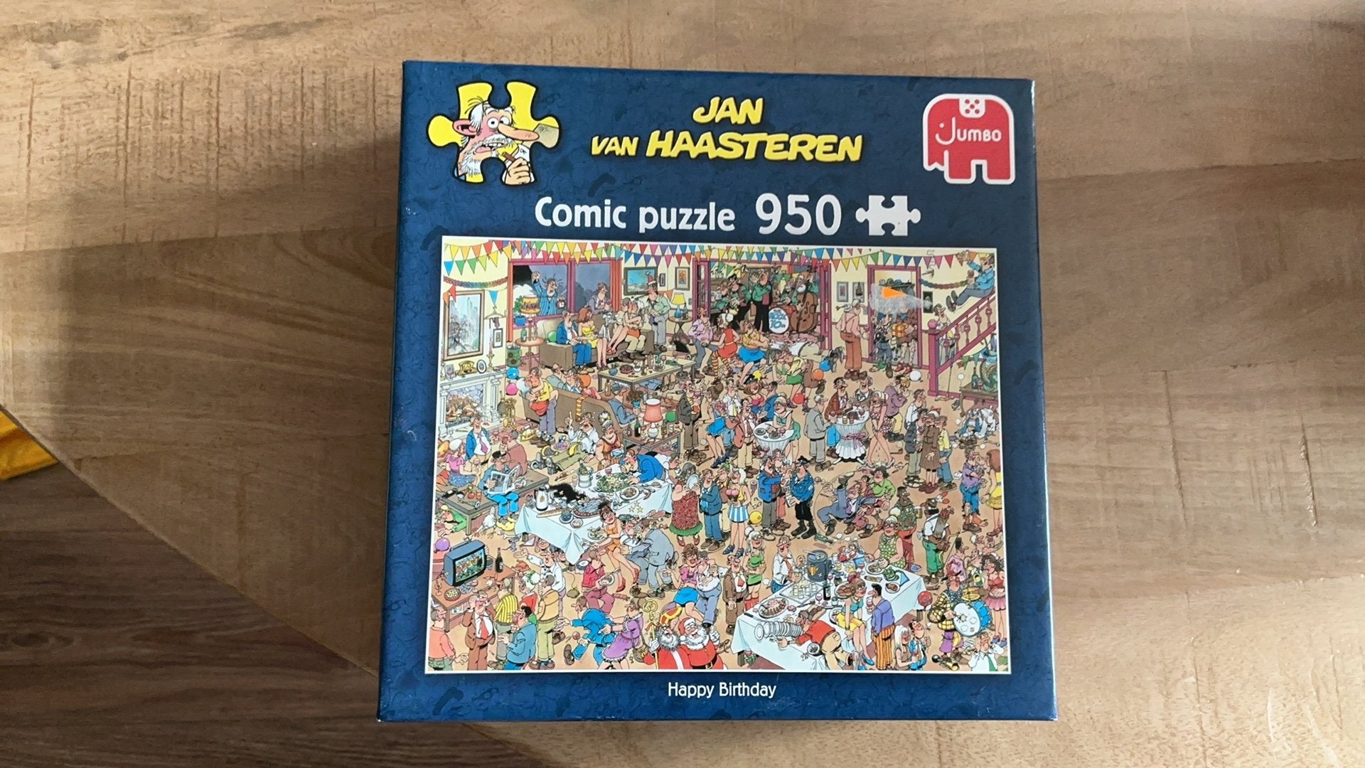 Jan van Haasteren puzzel 950 st Happy birthday, Ophalen, 500 t/m 1500 stukjes, Zo goed als nieuw