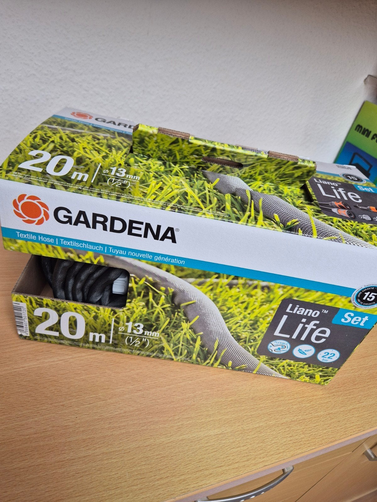 Gardena Liano Life Textielslang Set 20m, Tuin en Terras, Ophalen, Nieuw, Tuinslang