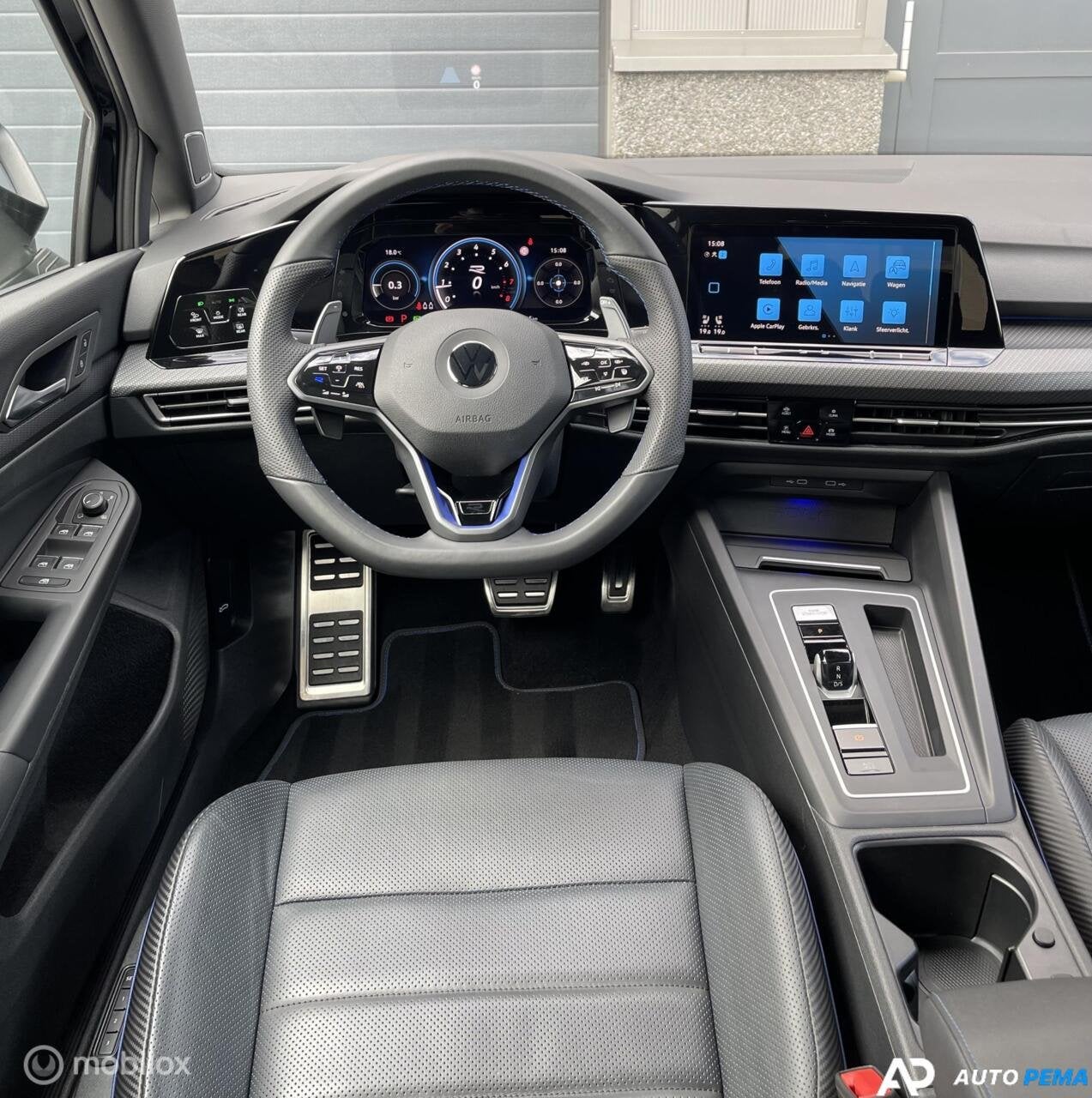 Volkswagen Golf 2.0 TSI R 4M Performance Leder Akra, Gebruikt, Zwart, 4 cilinders, 1984 cc