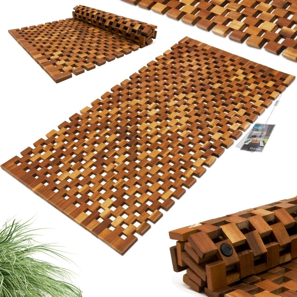 Saunamat Sauna Douchemat Badmat 80 x 50 cm GRATIS BEZORGD!, Bruin, Verzenden, Nieuw, Nvt