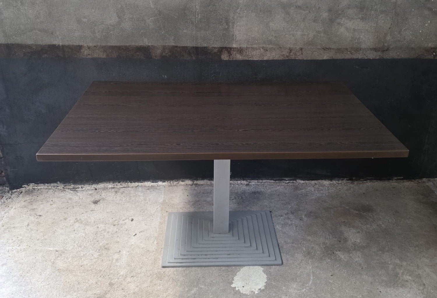 7 Grote horeca tafels hout metaal kantine bistro cafe zaal, Ophalen of Verzenden, Zo goed als nieuw, 75 cm of meer, 60 cm of meer