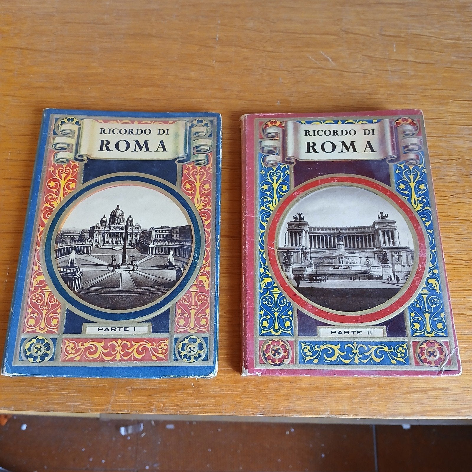 Vintage Ansichtkaartenboekjes: Rome, Genua, Casablanca, Ophalen of Verzenden, 1920 tot 1940, Gelopen