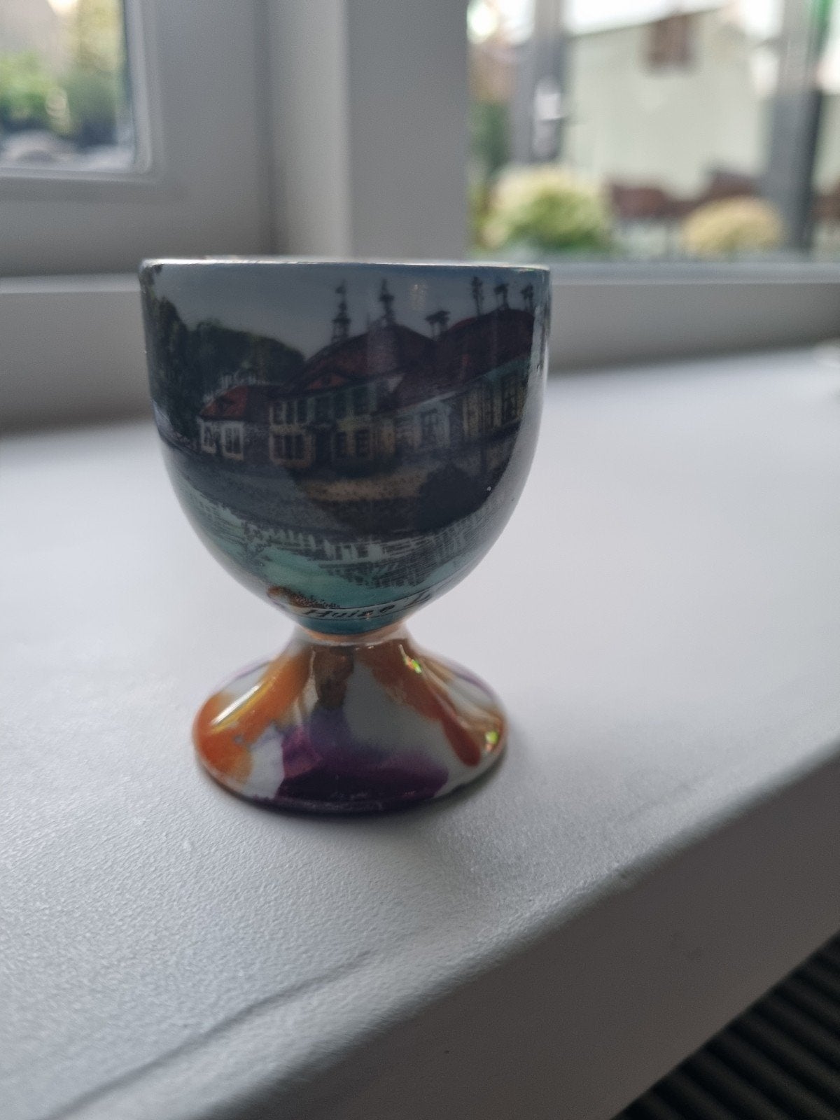Souvenir eierdopje Huize Laarwoud Zuidhorn, Ophalen of Verzenden