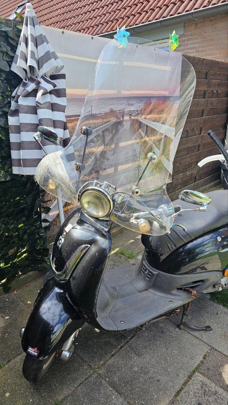 Scooter 35km blauw kenteken, Fietsen en Brommers, Ophalen of Verzenden, Gebruikt, Benzine, Overige merken