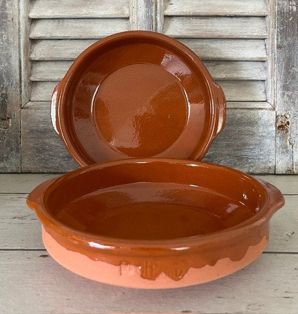 Franse terracotta schotel voor onder andere Cassoulet, Ophalen of Verzenden
