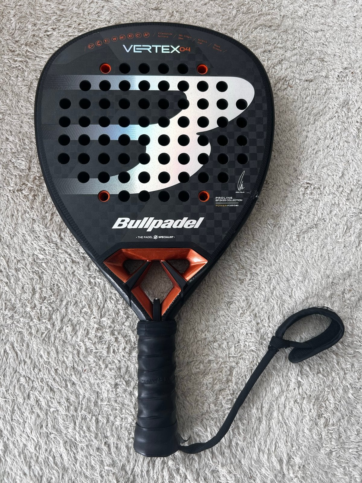 Bullpadel Vertex 04 2025 Padelracket - Gebruikt, Ophalen of Verzenden, Gebruikt, Padelracket