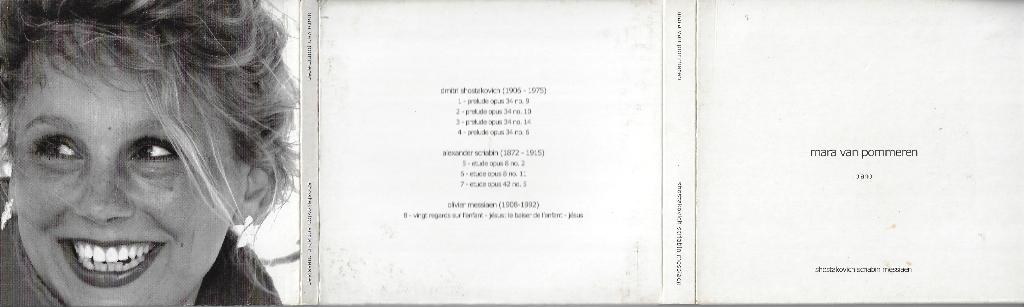 Mara van Pommeren - Piano - Shostakovich, Scriabin, Messiaen, Verzenden, Modernisme tot heden, Gebruikt, Kamermuziek