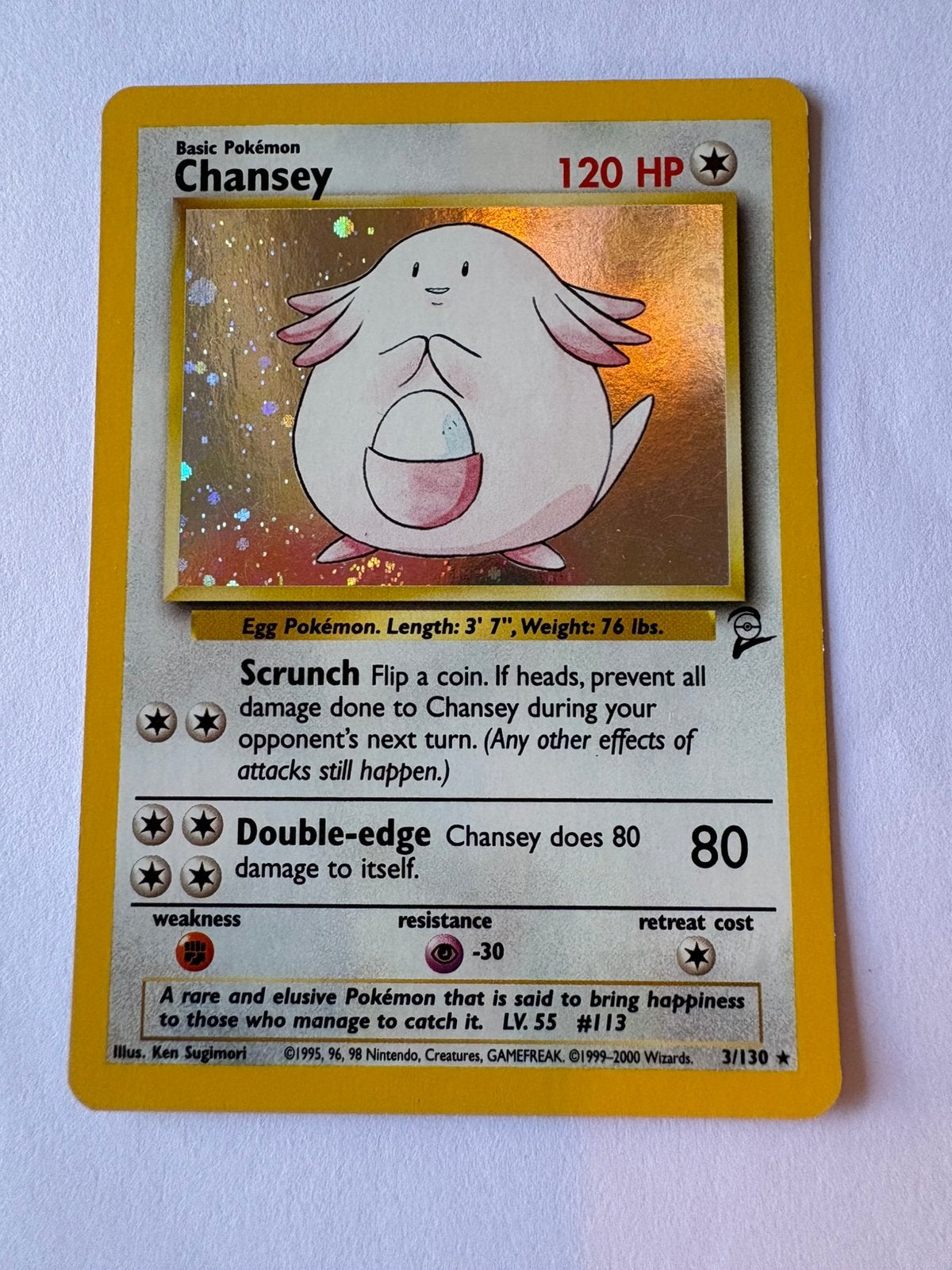 Pokemon Chansey, Verzenden, Zo goed als nieuw, Losse kaart