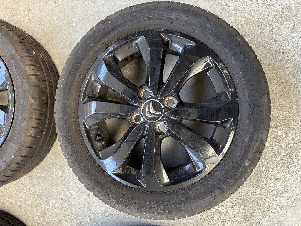 Citroën C1 15" velgen en banden all season, Ophalen, Gebruikt, 15 inch, Banden en Velgen
