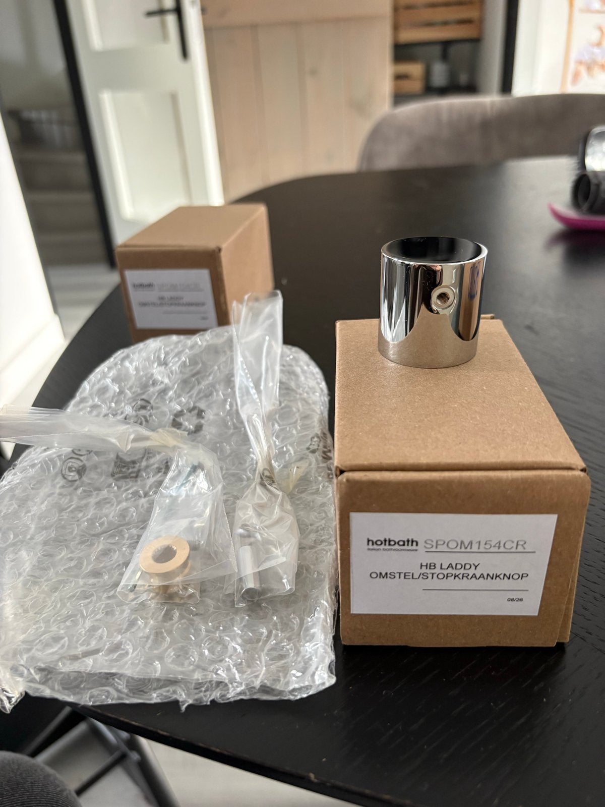 Hotbath HB Laddy Omstel/Stopkraanknop - Nieuw, Ophalen of Verzenden, Nieuw, Chroom, Kraan