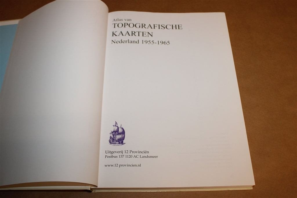 Atlas van Topografische Kaarten Nederland 1955-1965, Gelezen, Ophalen of Verzenden, Landkaart, 1800 tot 2000