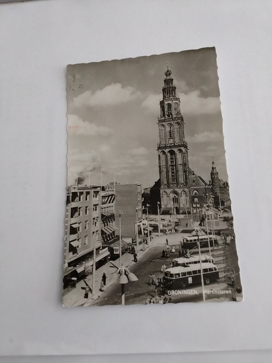 Oude Ansichtkaart Groningen Martinitoren (1965), Verzamelen, Ansichtkaarten | Nederland, Ophalen of Verzenden, 1960 tot 1980, Gelopen