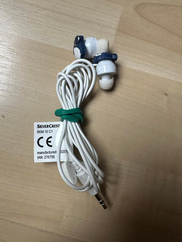SilverCrest SKM 10 C1 Oordopjes - Wit, Bedraad, Gebruikt, In gehoorgang (in-ear), Overige merken, Bluetooth