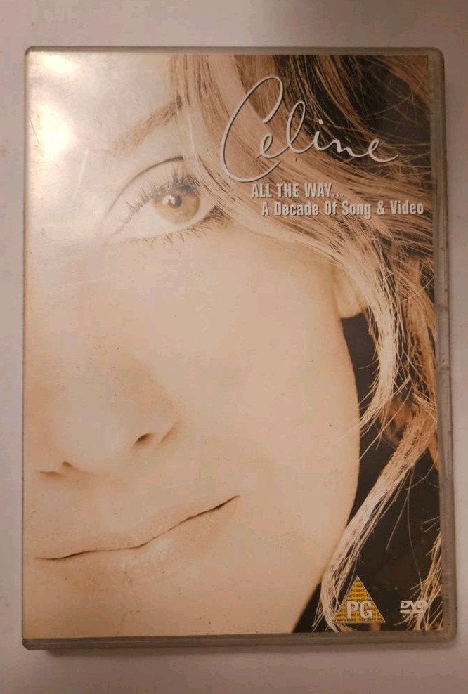 Celine Dion - All The Way... A Decade Of Song & Video DVD, Alle leeftijden, Ophalen of Verzenden, Muziekvideo's, Gebruikt
