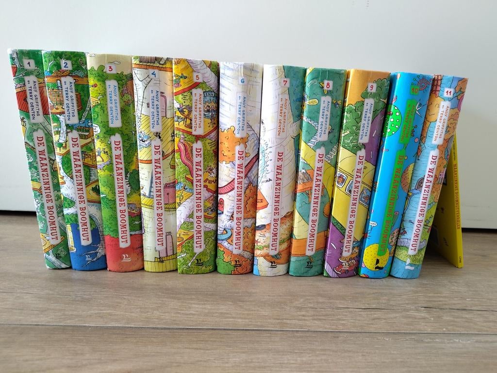De Waanzinnige Boomhut - 11 delen + extra boekje, Ophalen of Verzenden, Gelezen, Andy Griffiths en Terry Denton, Fictie