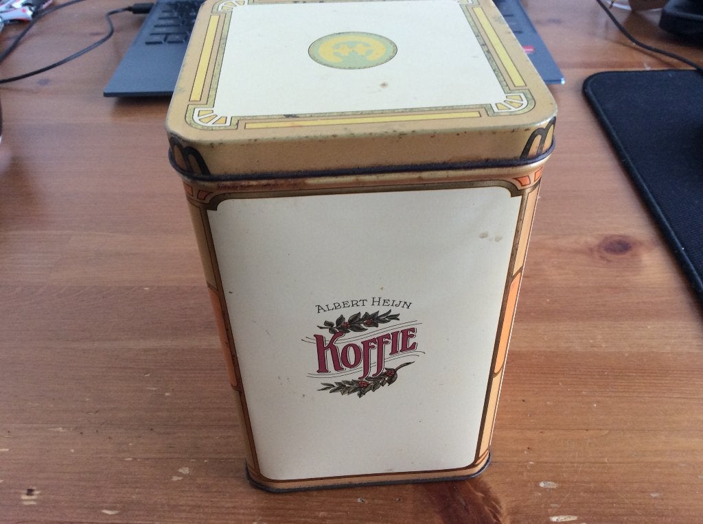 Albert Heijn koffie blik, Verzamelen, Blikken, Ophalen of Verzenden, Gebruikt, Koffie