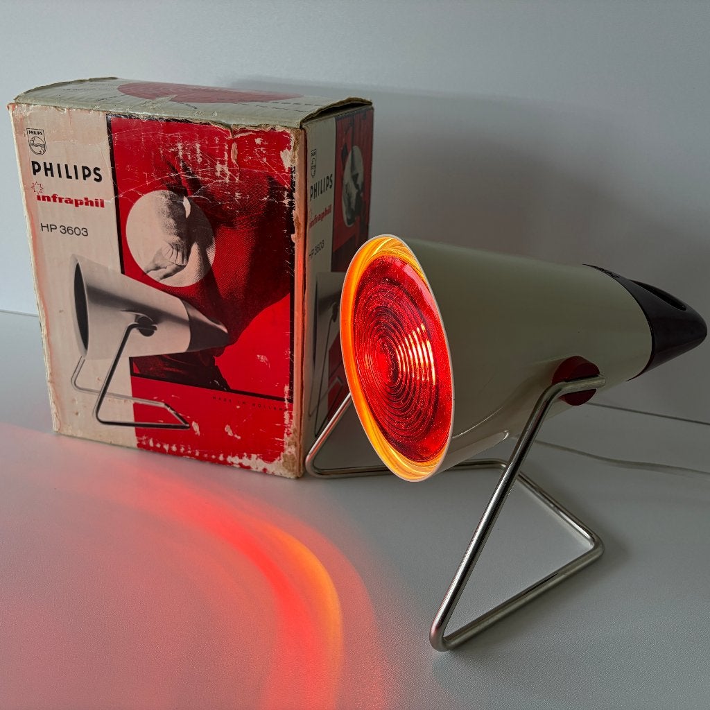 Philips Infraphil HP 3603 vintage warmtelamp, Witgoed en Apparatuur, Ophalen of Verzenden, Gebruikt, Overige typen
