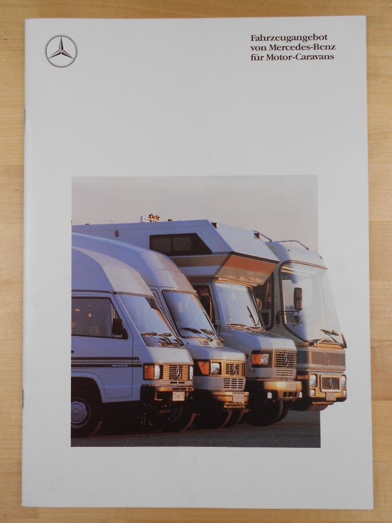 Mercedes Camper Brochure 1989 208 210 308 310 408 410 508 D, Zo goed als nieuw, Mercedes-Benz, Mercedes, Ophalen of Verzenden