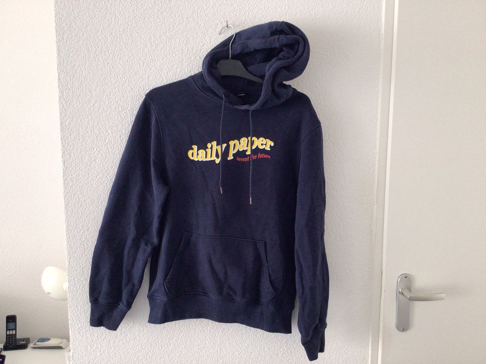 Daily Paper Hoodie donkerblauw- Maat XS, Kleding | Heren, Ophalen of Verzenden, Zo goed als nieuw, Maat 46 (S) of kleiner, Blauw