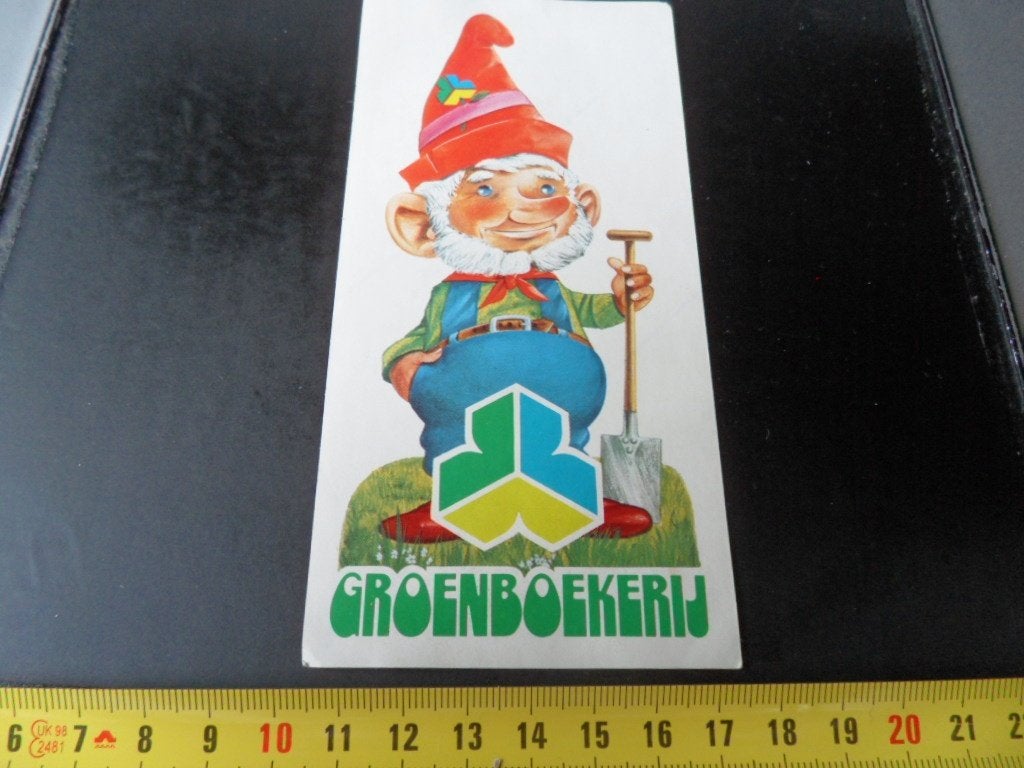 sticker groenboekerij uitgever strip kabouter, Ophalen, Zo goed als nieuw
