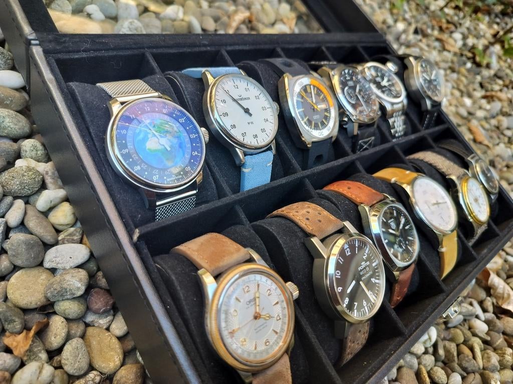 Exclusieve horlogecollectie: Meistersinger, Oris, Tag Heuer, Sieraden, Tassen en Uiterlijk, Horloges | Heren, Ophalen of Verzenden
