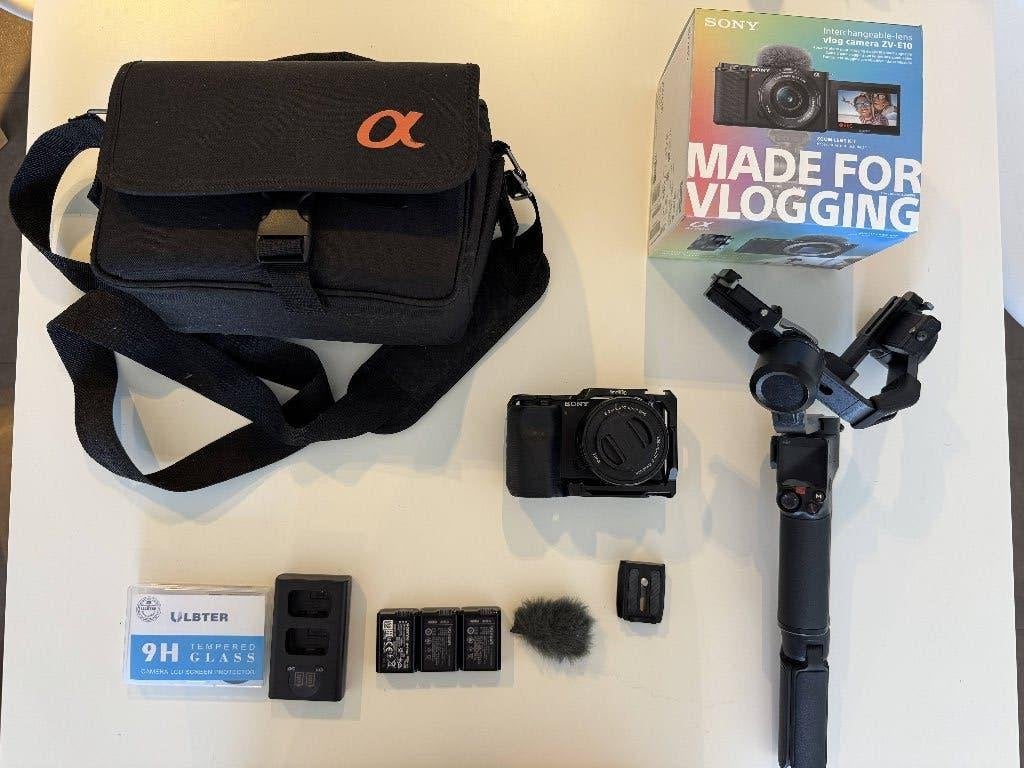 ZV-E10 + DJI RS3 Mini, Ophalen, Compact, 26 Megapixel, Zo goed als nieuw