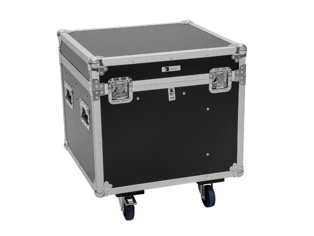 ROADINGER Flightcase PRO 2x IP TMH-W285 with wheels, Geluidgestuurd, ., Nieuw, Ophalen of Verzenden